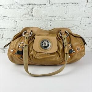 Vintage Cuervo Vaca Argentina Tiger Leather Hobo Bag